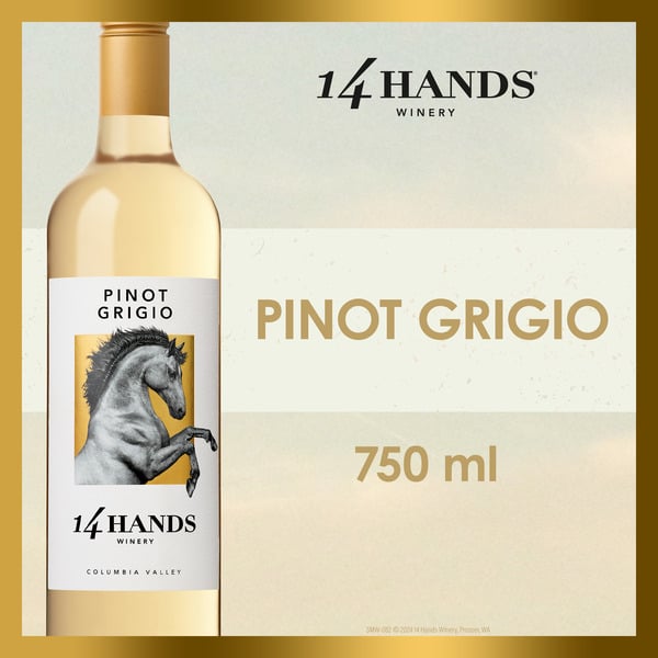 White Wines 14 Hands Pinot Grigio, Washington State hero