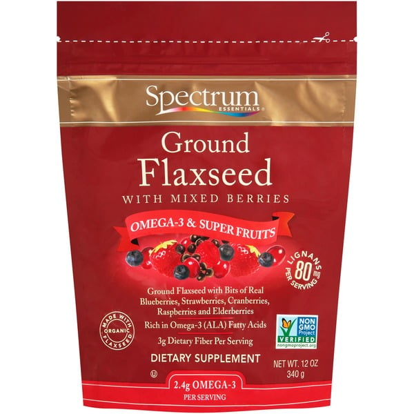 Cleanses & Detoxes Spectrum Essentials Ground Flaxseed with Mixed Berries Dietary Supplement hero