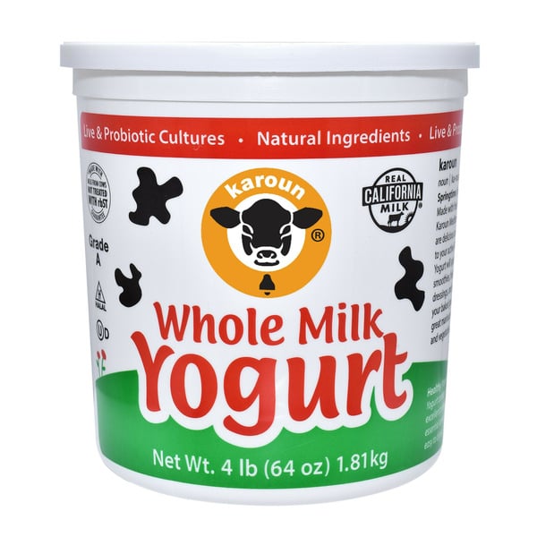 Yogurt Karoun Whole Milk Plain Yogurt, Gluten-Free with Live Probiotics hero