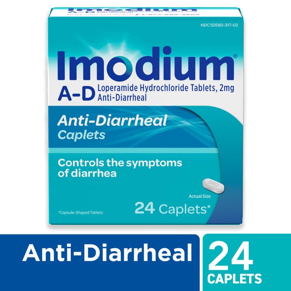 Digestion IMODIUM A-D Diarrhea Relief Caplets, Loperamide Hydrochloride hero