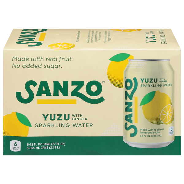 Water, Seltzer & Sparkling Water Sanzo Sparkling Water, Yuzu with Ginger hero