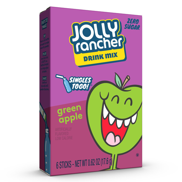 Cocoa & Drink Mixes JOLLY RANCHER Singles to Go Green Apple Drink Mix hero