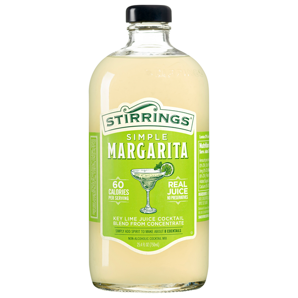 Mixers Stirrings Margarita Mix, Non Alcoholic Cocktail Mixer hero