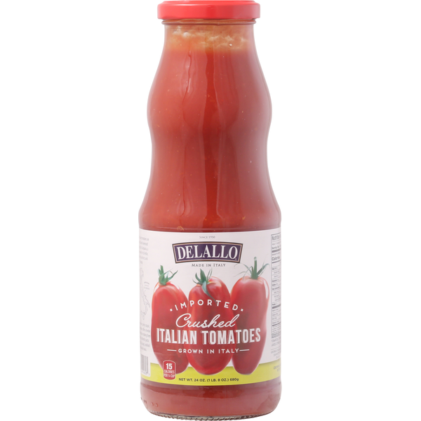 Canned & Jarred Vegetables DeLallo Tomatoes, Italian, Crushed hero