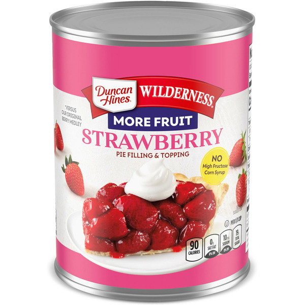 Baking Ingredients Duncan Hines Wilderness Duncan Hines Strawberry Pie Filling & Topping hero