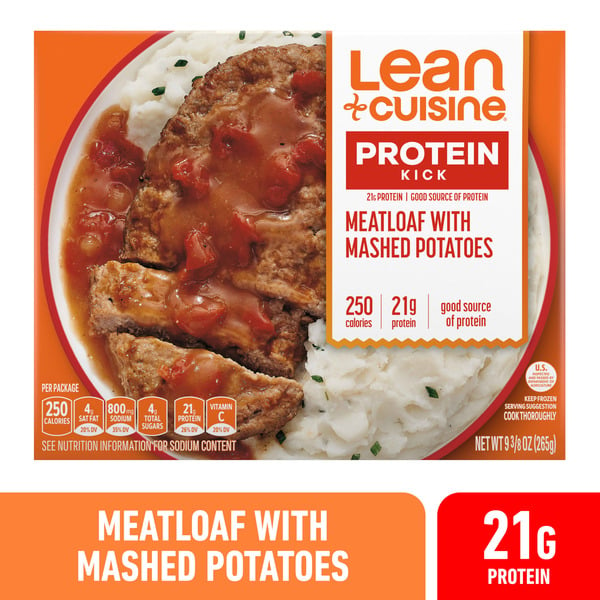 Meals Lean Cuisine Meatloaf With Mashed Potatoes Frozen Entrée hero