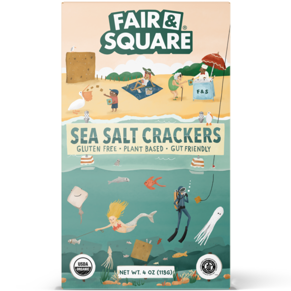 Fair & Square Sea Salt Crackers hero