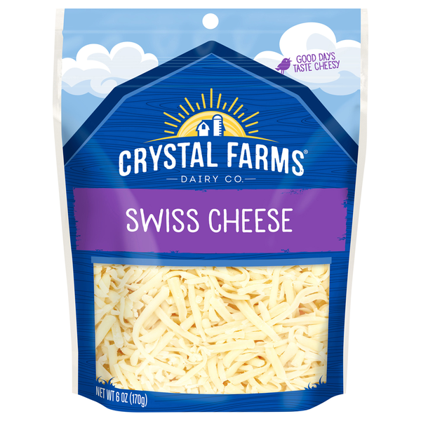 Packaged Cheese Crystal Farms Cheese, Swiss hero