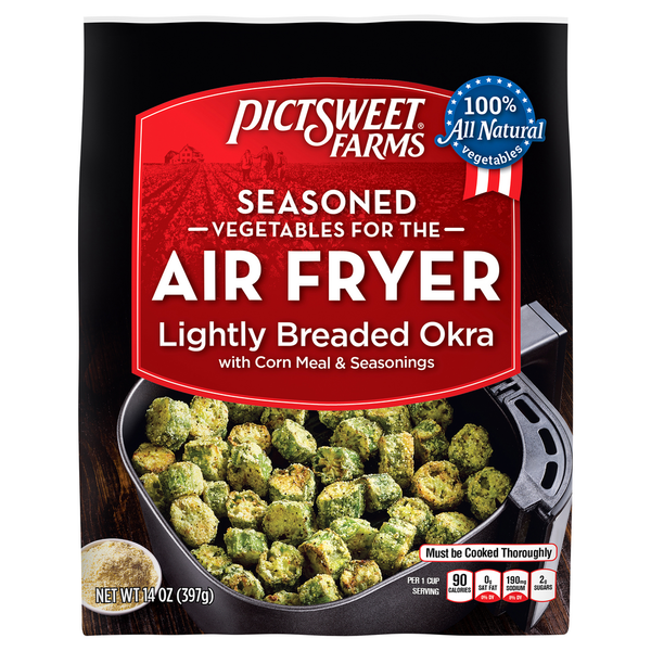 Packaged Vegetables & Fruits Pictsweet Farms Seasoned Vegetables for the Air Fryer, Lightly Breaded Okra hero