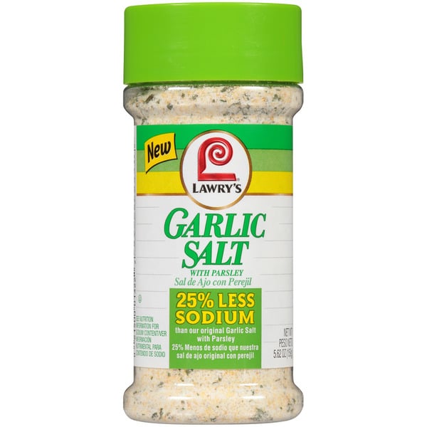 Spices & Seasonings Lawry's® 25% Less Sodium Garlic Salt With Parsley hero