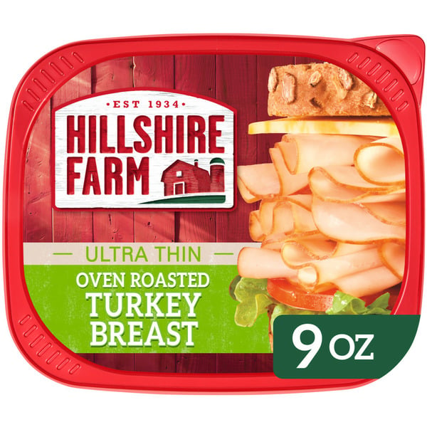 Cold Cuts Hillshire Farm Ultra Thin Sliced Lunchmeat, Oven Roasted Turkey hero