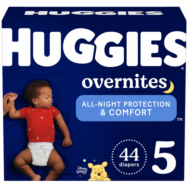 Diapers & Wipes Huggies Overnites Nighttime Baby Diapers Size 5 hero