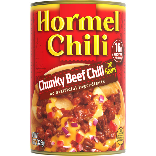 Canned Meals & Beans Hormel Chili Chunky Beef Chili No Beans hero