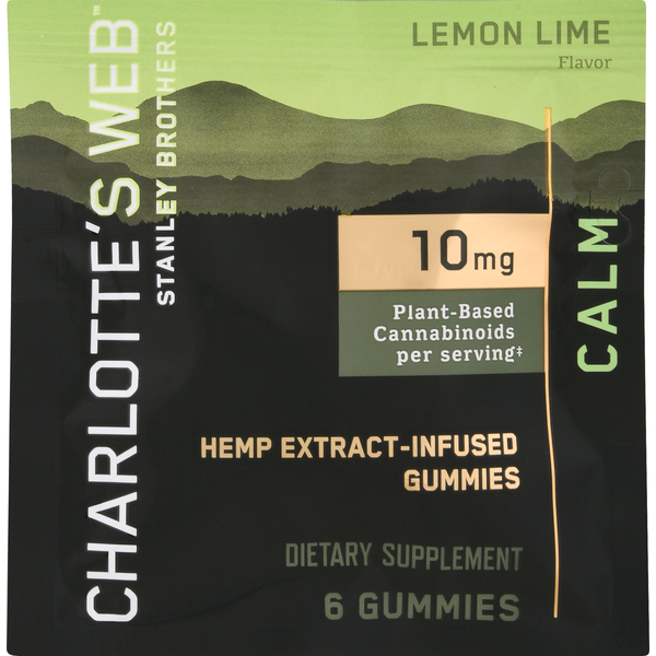 Charlotte's Web Calm, 10mg, Gummies, Lemon Lime Flavor hero