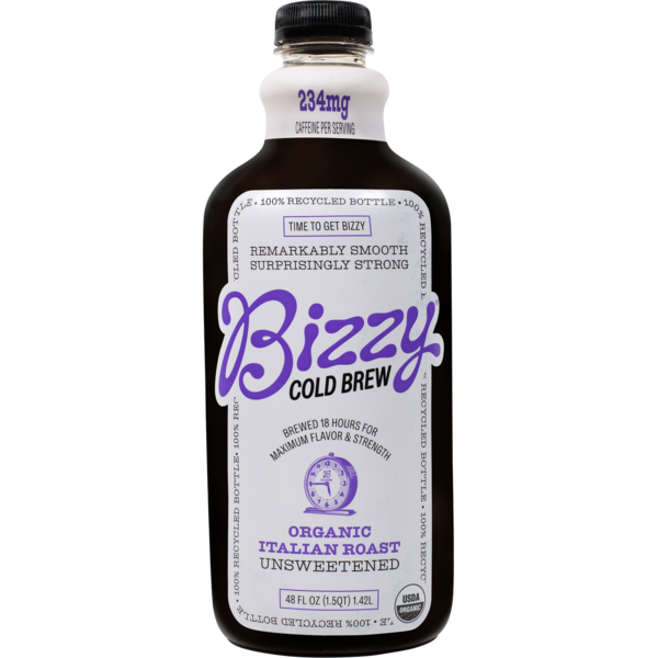 Cream Bizzy Cold Brew Organic Cold Brew Coffee, Italian Roast, Unsweetened hero