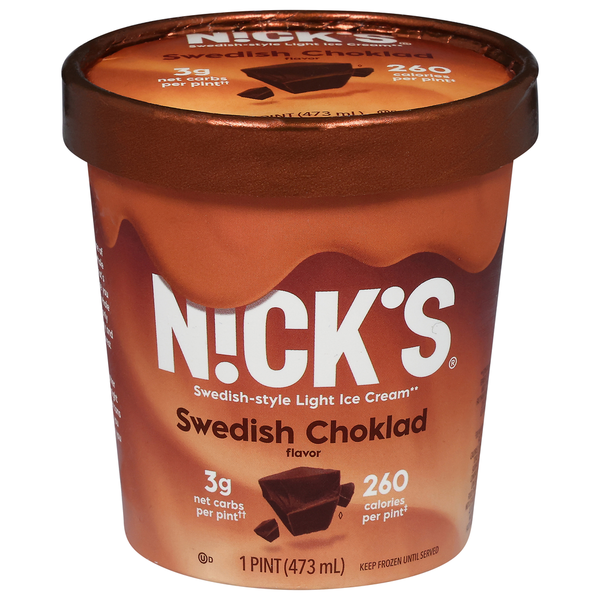 Ice Cream & Ice N!ck's Ice Cream, Light, Swedish Choklad Flavor, Swedish-Style hero