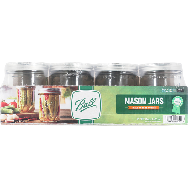 Food Storage Ball Mason Jars, Wide Mouth, Pint hero