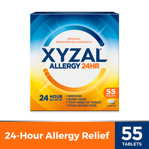 Cold, Flu & Allergy Xyzal Allergy Tablets 24-Hour Allergy Relief, Original Prescription Strength hero