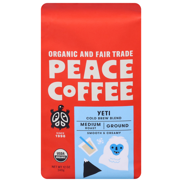 Coffee Peace Coffee Coffee, Ground, Medium Roast, Yeti hero