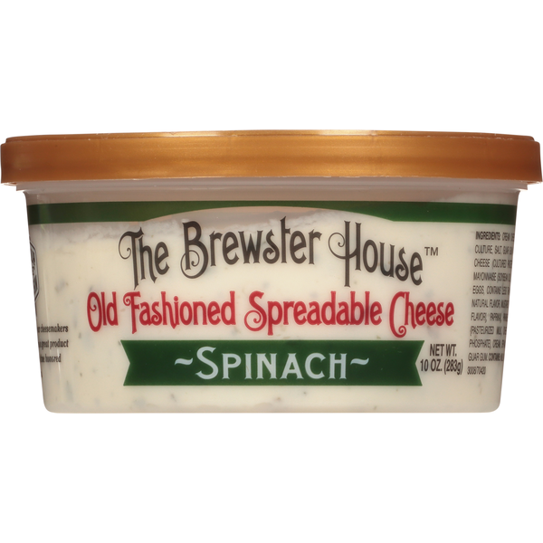 Spreads The Brewster House Spreadable Cheese, Old Fashioned, Spinach hero