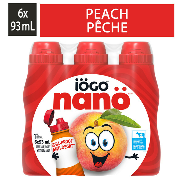 Refrigerated iÖGO Nanö Drinkable Yogurt Peach 1% hero