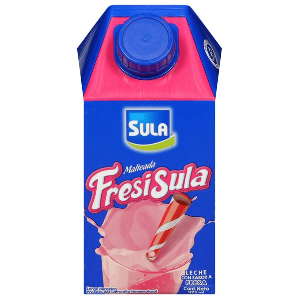 Refrigerated Pudding & Desserts Sula Milk, Strawberry Flavored hero