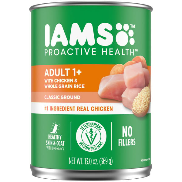 Dog Food & Care IAMS Adult Wet Dog Food Classic Ground with Chicken & Whole Grain Rice hero