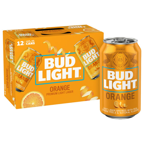 Beers & Coolers Bud Light Orange Lager Beer Cans hero