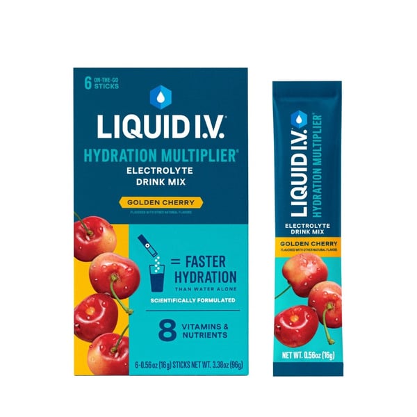 Liquid I.V. Hydration Multiplier Electrolyte Drink Mix, Golden Cherry hero