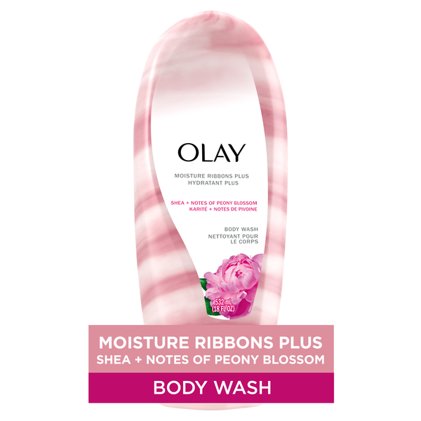 Body Lotions & Soap Olay Ribbons Plus Shea + Notes of Peony Blossom Body Wash hero