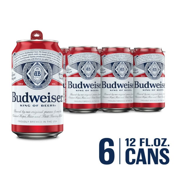 Beers & Coolers Budweiser Beer Cans hero