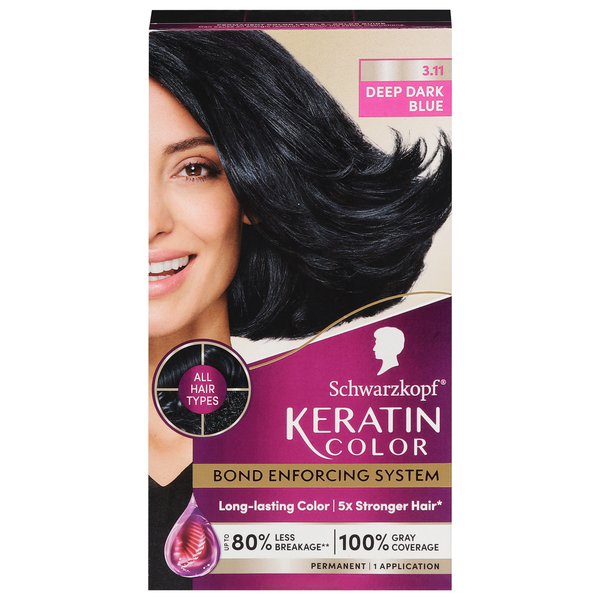 Hair Care Schwarzkopf Hair Color, Permanent, Deep Dark Blue 3.11 hero