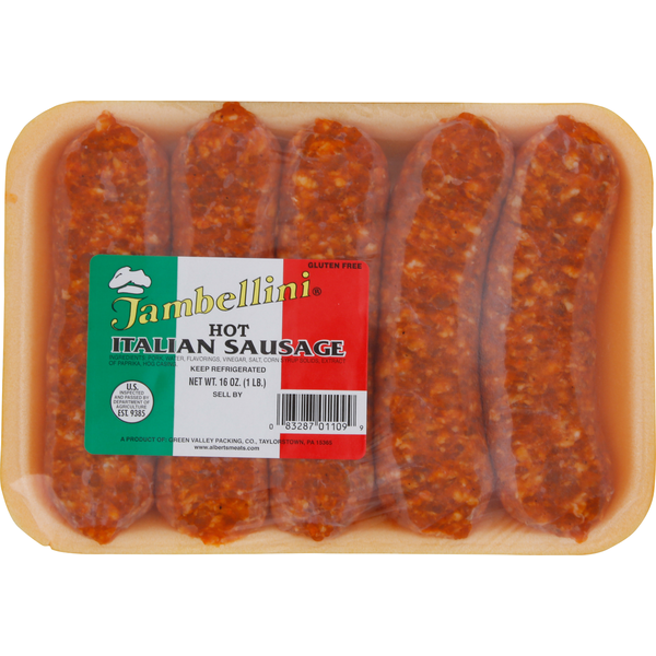 Jambellini Sausage, Italian, Hot hero