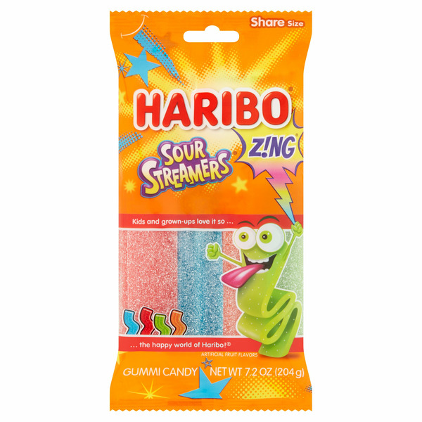 Candy & Chocolate Haribo Z!ng Sour Streamers Gummi Candy hero