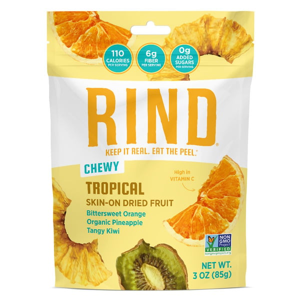 Bulk Dried Fruits & Vegetables RIND Tropical Blend, Dried Orange Pineapple and Kiwi hero