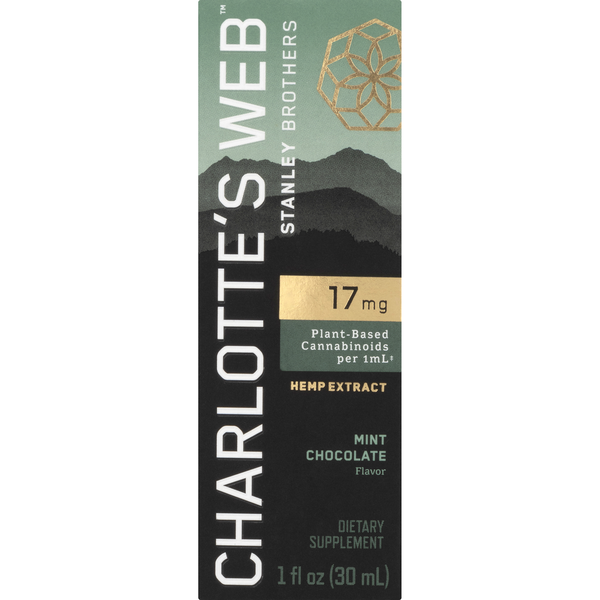 Vitamins & Supplements Charlotte's Web Hemp Extract, 17 mg, Mint Chocolate Flavor hero