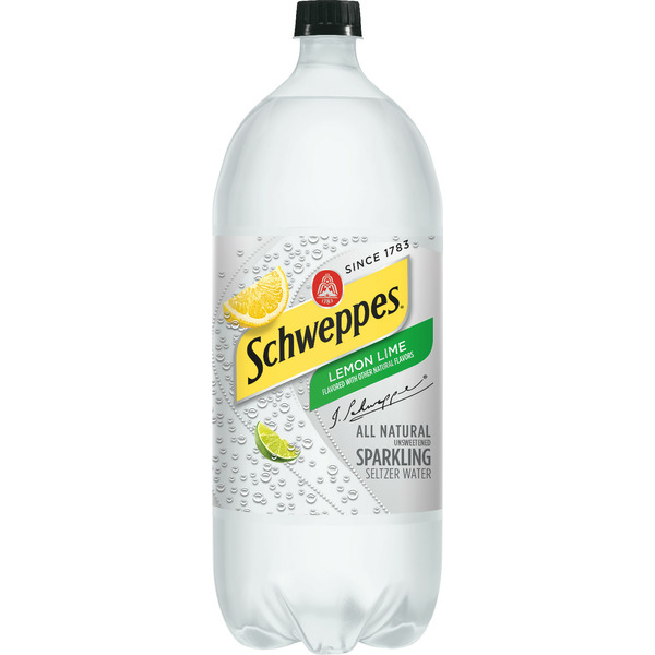 Water, Seltzer & Sparkling Water Schweppes Lemon Lime Sparkling Seltzer Water hero