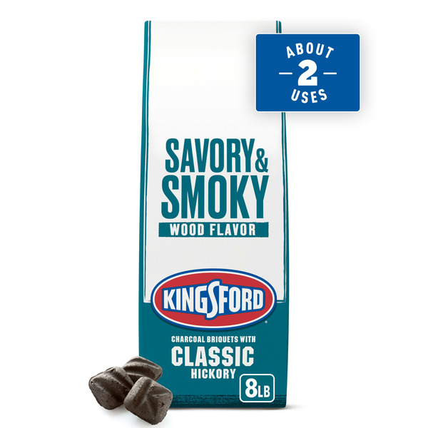 More Household Kingsford Charcoal Briquettes with Classic Hickory, BBQ Charcoal for Grilling hero