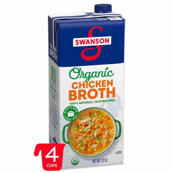 Soup, Broth & Bouillon Swanson's Organic 100% Natural Chicken Broth hero