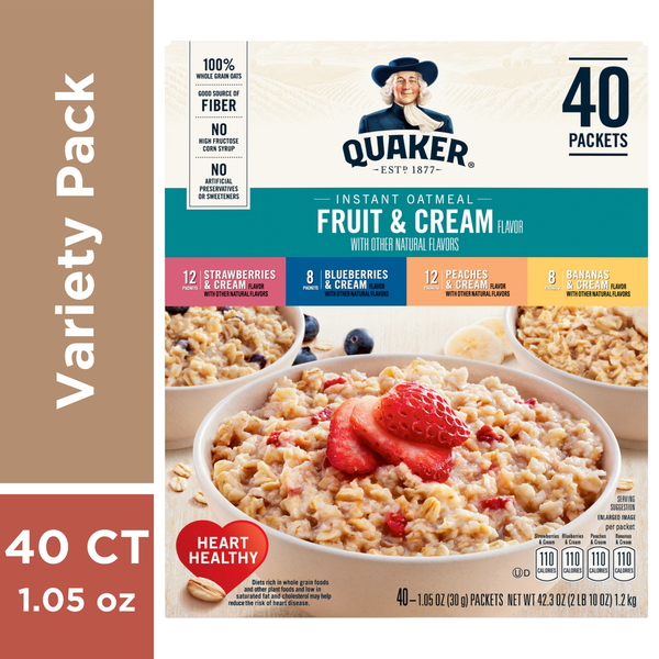 Cereal Quaker Variety Oatmeal hero