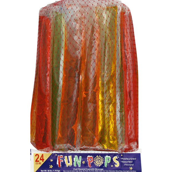 Frozen Juice Fun Pops Freezable Beverage, Fruit Flavored hero