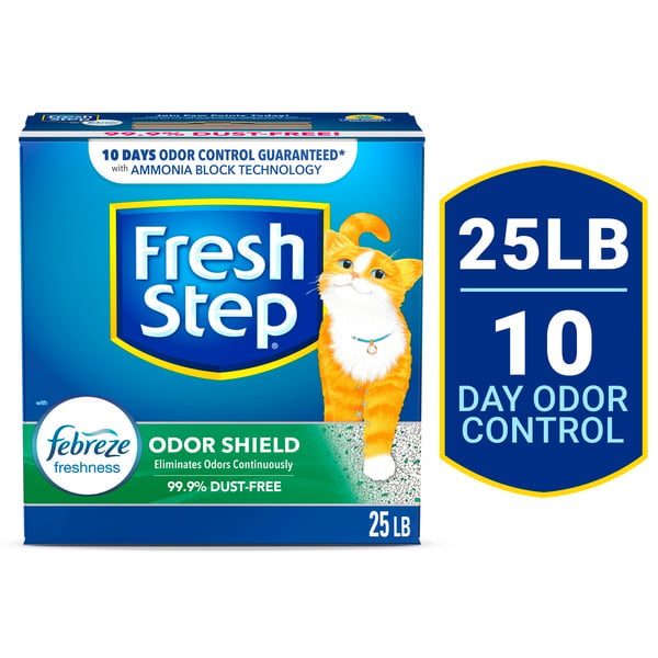 Cat Food & Care Fresh Step Odor Shield Scented Litter with the Power of Febreze, Clumping Cat Litter hero