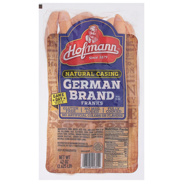 Hofmann Franks, German Brand, Natural Casing, Game Day Pack hero