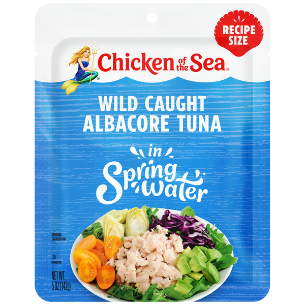 Canned Meat & Seafood Chicken of the Sea Albacore Tuna, Wild Caught, Recipe Size hero