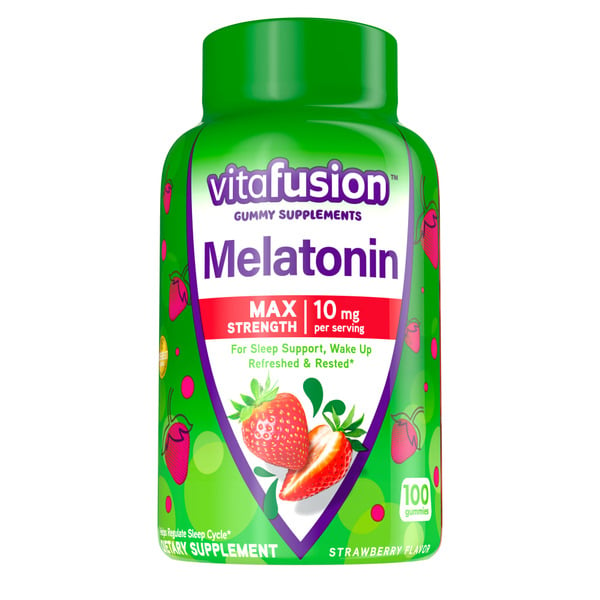 Vitamins & Supplements vitafusion Melatonin Max Strength Dietary Supplement Gummies hero