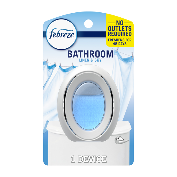 Air Fresheners & Candles Febreze Small Spaces Air Freshener, Odor-Fighting, Linen & Sky hero