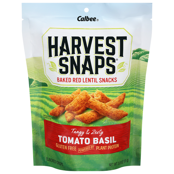 Fruit & Vegetable Snacks Harvest Snaps Red Lentil Snack, Baked, Tomato Basil hero