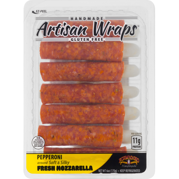 Prepared Meals Formaggio Artisan Wraps, Pepperoni hero