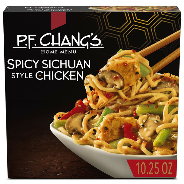 Prepared Meals P.F. Chang's Spicy Sichuan Style Chicken Noodle Bowl, Frozen Meal hero