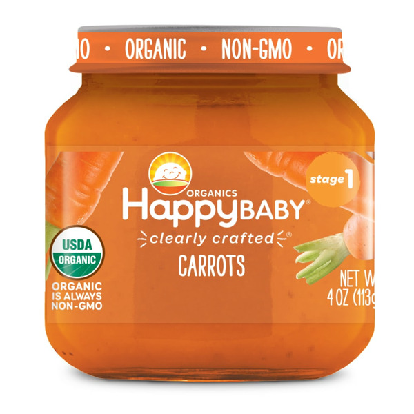 Baby Food & Formula Happy Baby Organics Clearly Crafted Stage 1 Carrots Jar hero